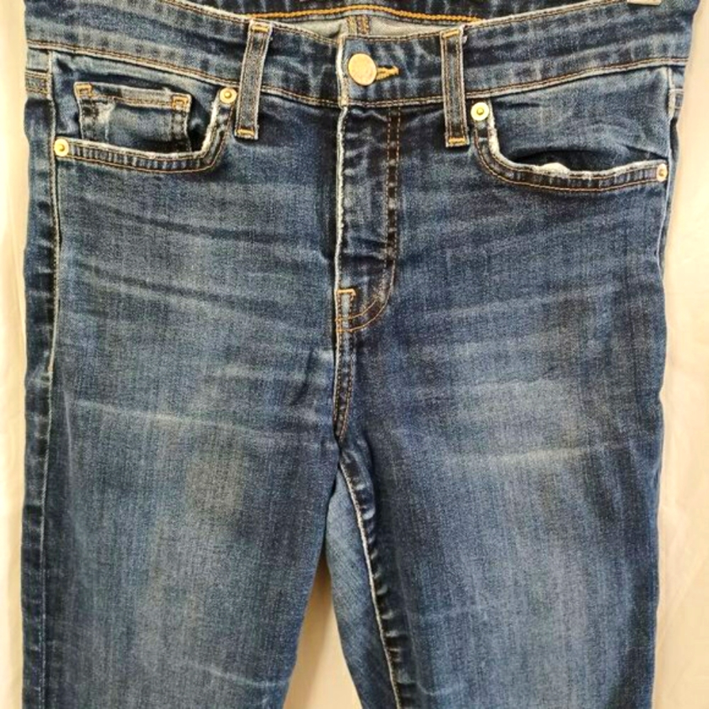 LUCKY BRAND AVA CROP BLUE JEANS